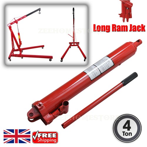 Hydraulic long ram jack - hydraulic, single